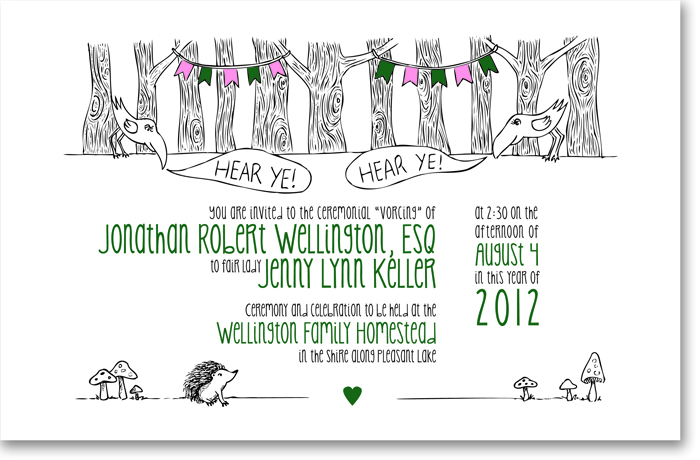 Backyard Wedding Invitation