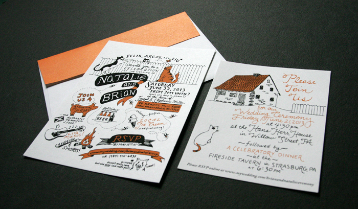 Hand-drawn Wedding Invitation