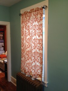 Back bedroom curtain - closed