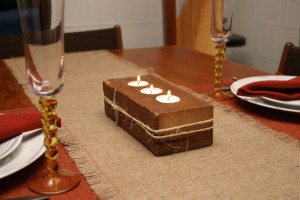 Reclaimed Wood Timber Candleholder