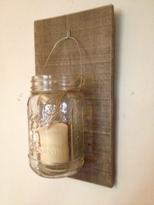 mason jar wall sconce