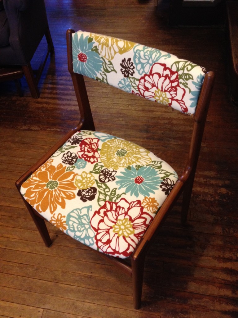 Dining room chair - after reupholstering