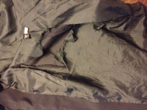 Old coat lining - inside