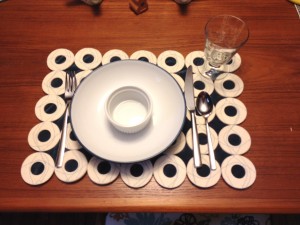 Placemat with table setting