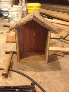 Bee box frame from front